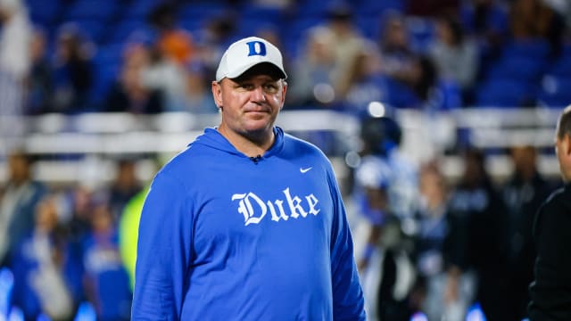 Duke football head coach Mike Elko